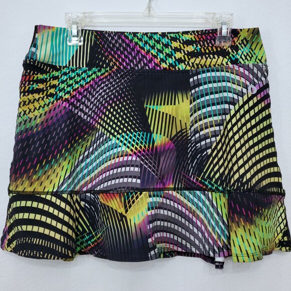Dona Jo JoJo Women's Athletic Tennis Golf Pickleball 16" Skirt in Orenda Geo - Picture 1 of 13